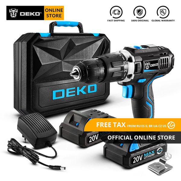 original deko gcd20du3 20v max cordless drill electric screwdriver lithium-ion mini power driver variable speed 2 battery x box 
original deko gcd20du3 20v max cordless drill electric screwdriver lithium-ion mini power driver variable speed 2 battery x box