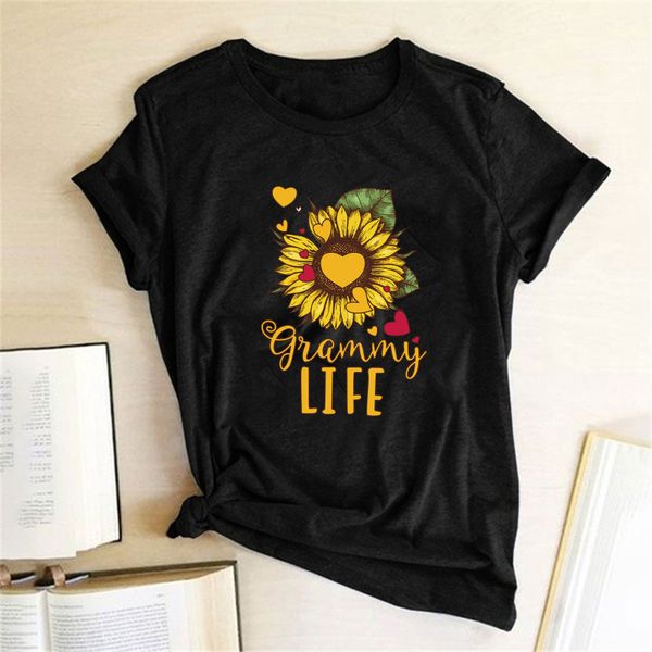 sunflower glammy life print t-shirts women clothing summer t shirts women 2020 summer cotton graphic tee woman camiseta mujer, White
sunflower glammy life print t-shirts women clothing summer t shirts women 2020 summer cotton graphic tee woman camiseta mujer, White