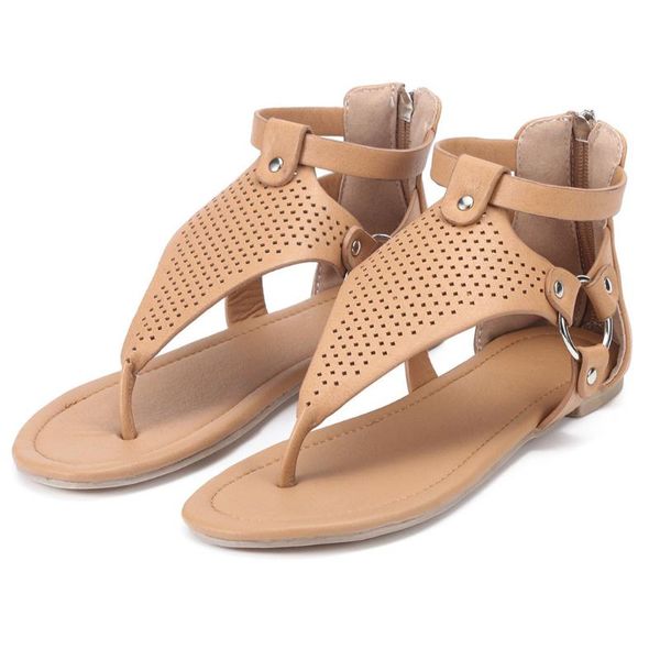 sagace women's casual rome solid hollow out open toe zipper sandals flat with shoes summer ladies shoes, Black
sagace women's casual rome solid hollow out open toe zipper sandals flat with shoes summer ladies shoes, Black
