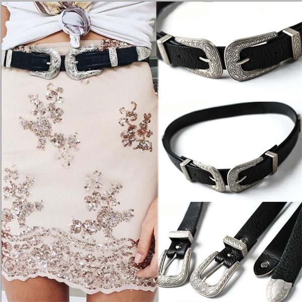 2020 fashion women lady vintage metal boho leather belt ladies double buckle waist belt waistband, Black;brown
2020 fashion women lady vintage metal boho leather belt ladies double buckle waist belt waistband, Black;brown