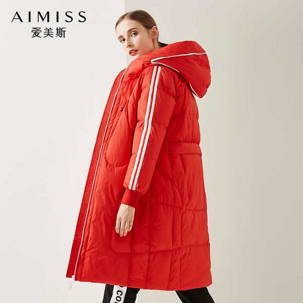aimiss brand fashion women down jacekt striped patchwork hooded full sleeves zipper loose dark down coat women winter, Black
aimiss brand fashion women down jacekt striped patchwork hooded full sleeves zipper loose dark down coat women winter, Black