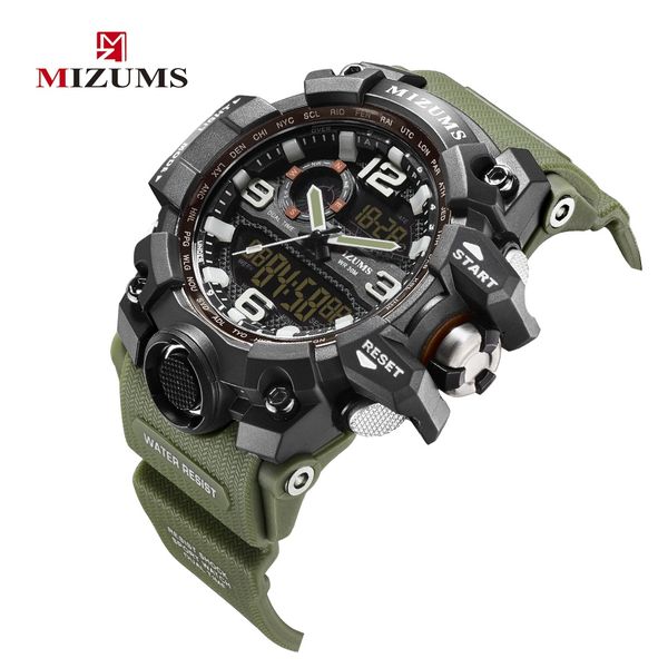 mizums m8006 men boys luxury rubber outdoor sports alarm led wristwatches male multifunction quartz swimming waterproof watches, Slivery;brown
mizums m8006 men boys luxury rubber outdoor sports alarm led wristwatches male multifunction quartz swimming waterproof watches, Slivery;brown