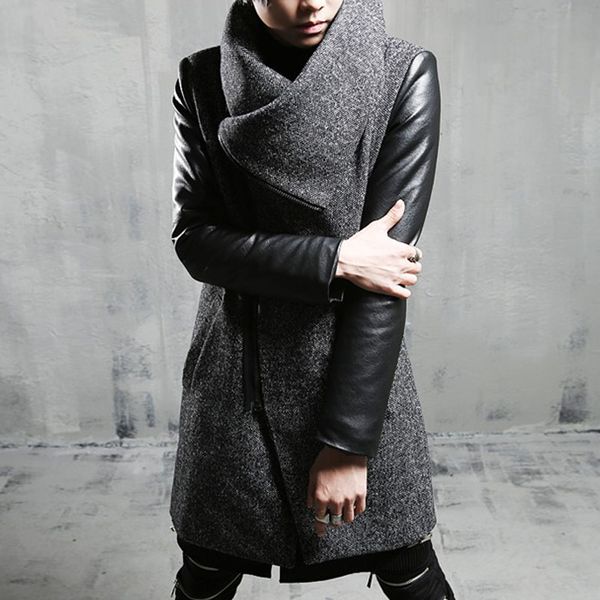 men's trench coats 2021 clothing the winter with warm cotton coat woolen long in korean cultivating youth college singer costumes, Tan;black
men's trench coats 2021 clothing the winter with warm cotton coat woolen long in korean cultivating youth college singer costumes, Tan;black