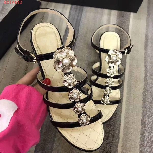 new appival women ladys low heel flowers beading sides designer sandals genuine leather lll, Black
new appival women ladys low heel flowers beading sides designer sandals genuine leather lll, Black