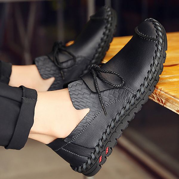 plus size .5-13.5 shoes man dress leather sewing slip-on men office shoes hard-wearing driving, Black
plus size .5-13.5 shoes man dress leather sewing slip-on men office shoes hard-wearing driving, Black