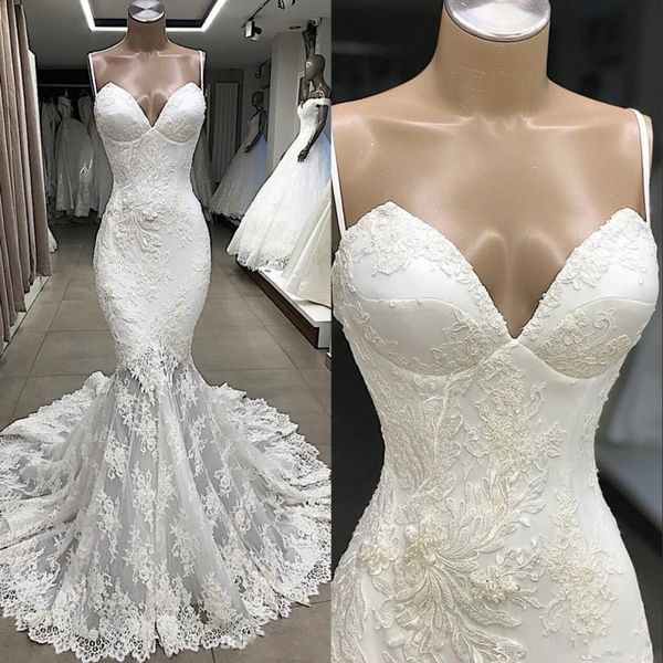 beach lace wedding dresses simple bohemian spaghetti straps mermaid bridal dress court train wedding gowns, White
beach lace wedding dresses simple bohemian spaghetti straps mermaid bridal dress court train wedding gowns, White