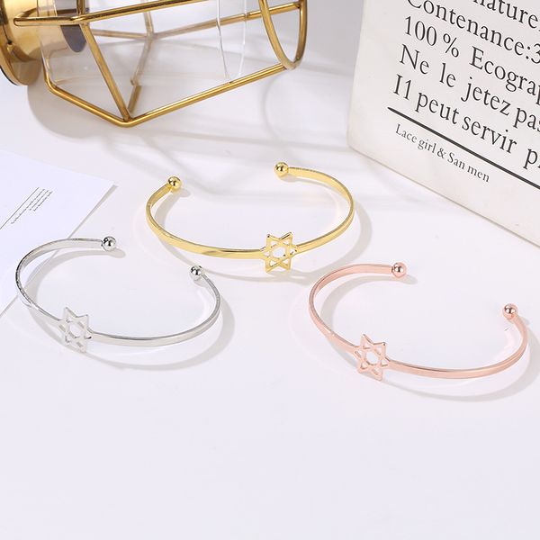 hexagram women bracelet creative bracelets ladies bangles jewellery couples hand made fashion trendy silver color alloy pulseras, Black
hexagram women bracelet creative bracelets ladies bangles jewellery couples hand made fashion trendy silver color alloy pulseras, Black