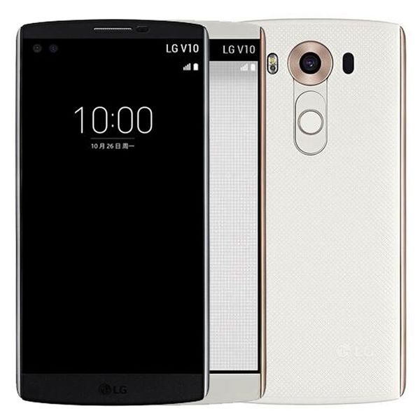 

Оригинальный отремонтированный LG V10 H961N H900 H901 4G LTE 5,7-дюймовый Hexa Core 4GB RAM 64GB ROM 16MP камера разблокирована мобильный телефон DHL 10 шт.