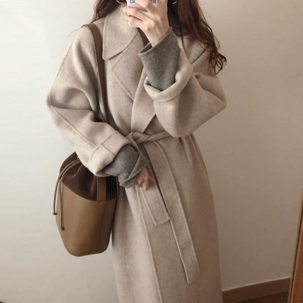 wool coat women's long maxi coat winter wool blends runway fashion gray thick warm outfit high quality, Black
wool coat women's long maxi coat winter wool blends runway fashion gray thick warm outfit high quality, Black
