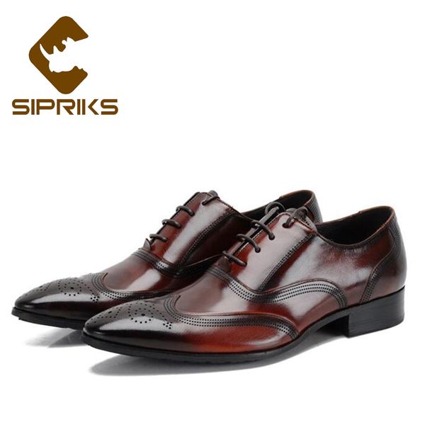 sipriks genuine business leather shoes men dress classic burgundy wingtip brogue shoes spiked modern dress black flats new
sipriks genuine business leather shoes men dress classic burgundy wingtip brogue shoes spiked modern dress black flats new