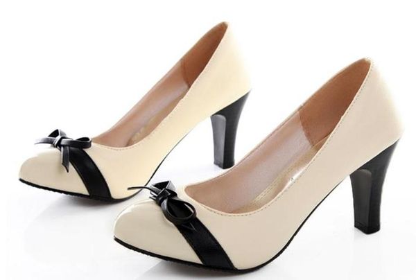 2019 bowknot women's shoes in spring and autumn with new style high heel fine heel blue patchwork @105, Black
2019 bowknot women's shoes in spring and autumn with new style high heel fine heel blue patchwork @105, Black