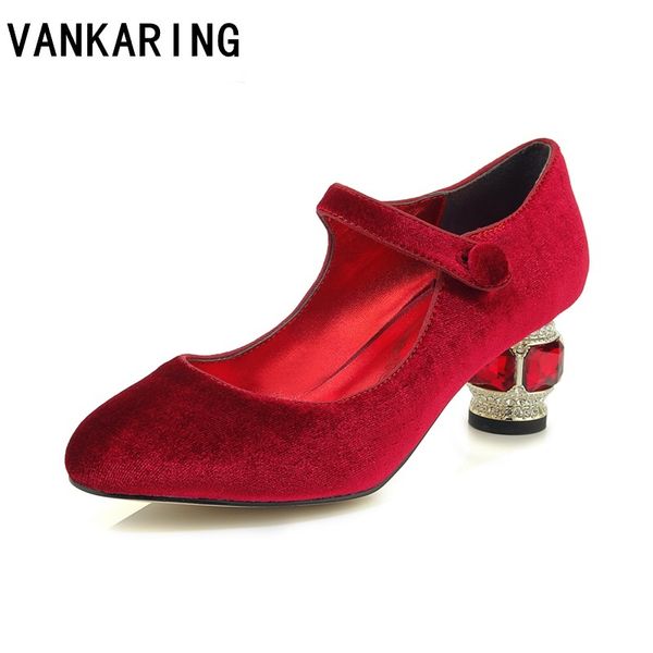 ankle strap crystal high heel shoes woman retro round toe suede leather wedges pumps femme mary janes red black party shoes
ankle strap crystal high heel shoes woman retro round toe suede leather wedges pumps femme mary janes red black party shoes