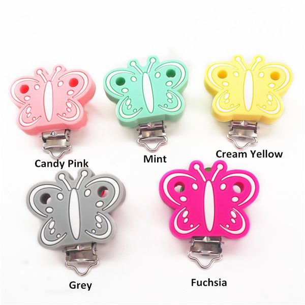 chenkai 10pcs silicone butterfly clips diy baby pacifier dummy teether soother nursing jewelry teething accessory holder clips
chenkai 10pcs silicone butterfly clips diy baby pacifier dummy teether soother nursing jewelry teething accessory holder clips