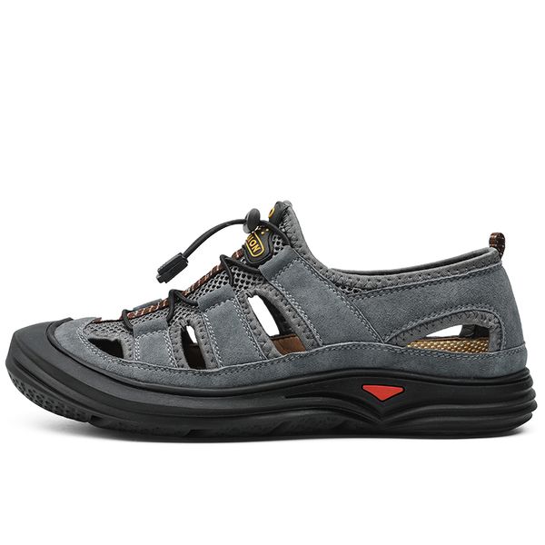 new arrival men sandals genuine split leather men beach roman sandals casual shoes flip flops slippers summer shoes, Black
new arrival men sandals genuine split leather men beach roman sandals casual shoes flip flops slippers summer shoes, Black