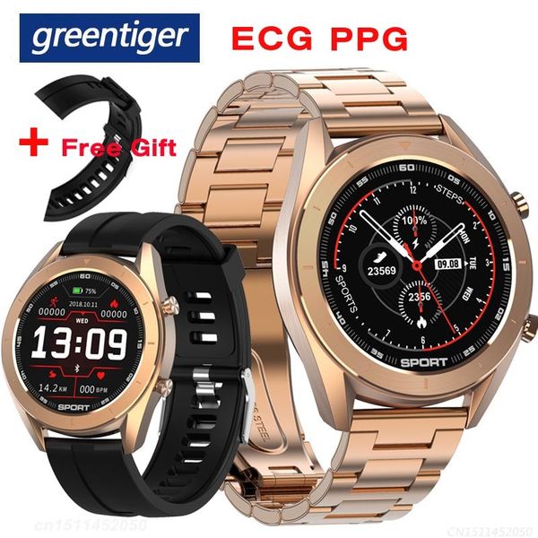 greentiger dt99 smart watch ecg+ppg heart rate monitor blood pressure fitness tracker ip68 waterproof smartwatch vs dt98 dt78 l9, Slivery;brown
greentiger dt99 smart watch ecg+ppg heart rate monitor blood pressure fitness tracker ip68 waterproof smartwatch vs dt98 dt78 l9, Slivery;brown