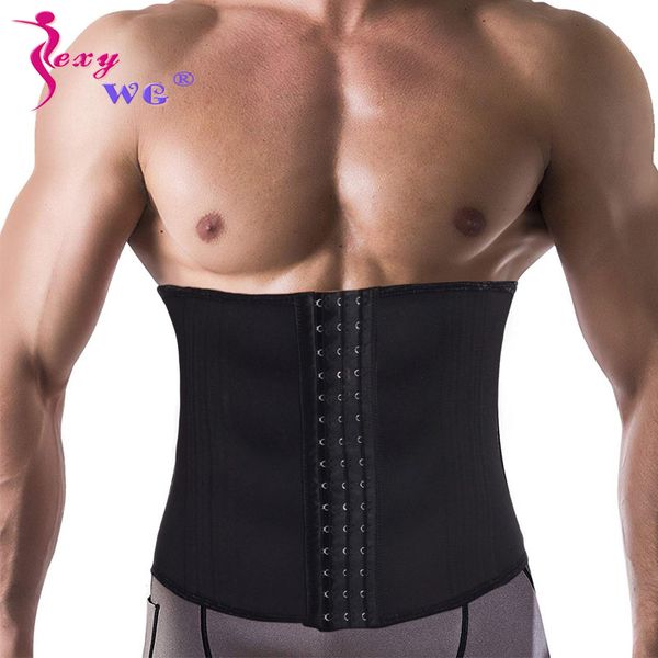 sexywg slimming waist supports belt men body shaper modeling strap waist trainer with 16 steel bone shapewear fitness sports top, Black;gray
sexywg slimming waist supports belt men body shaper modeling strap waist trainer with 16 steel bone shapewear fitness sports top, Black;gray