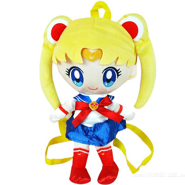 

anime sailor moon kawaii tsukino usagi plush backpack children girl school bag cartoon fashion shoulder bags toy gift new