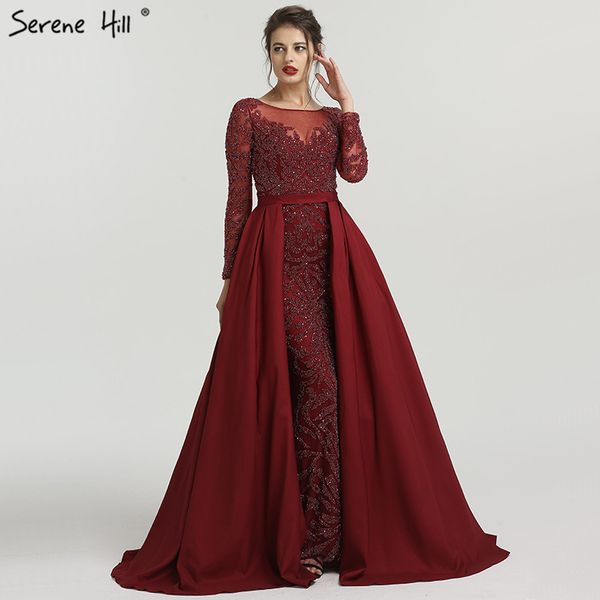 muslim mermaid long sleeves sparkly evening dresses with train beading crystal luxury evening gown 2019 real p la6172, White;black
muslim mermaid long sleeves sparkly evening dresses with train beading crystal luxury evening gown 2019 real p la6172, White;black