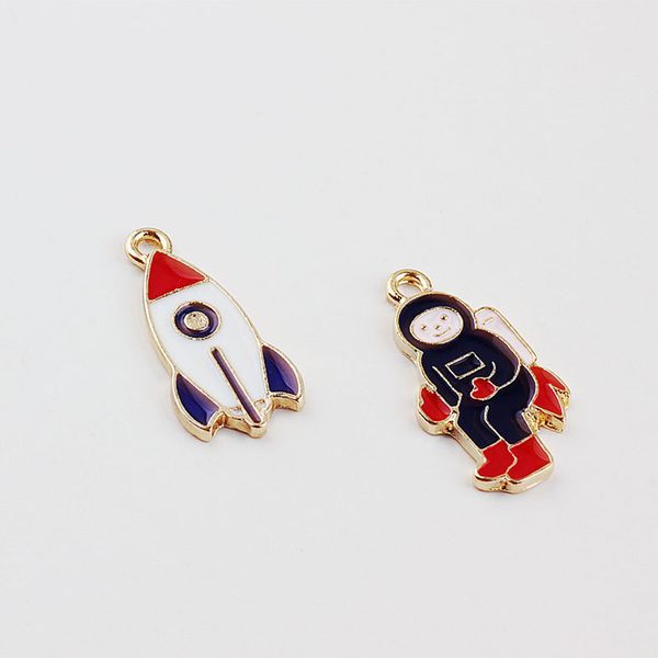 10pcs diy ornaments accessories south korea selling alloy creative funny rocket astronaut earrings pendant accessories, Silver
10pcs diy ornaments accessories south korea selling alloy creative funny rocket astronaut earrings pendant accessories, Silver