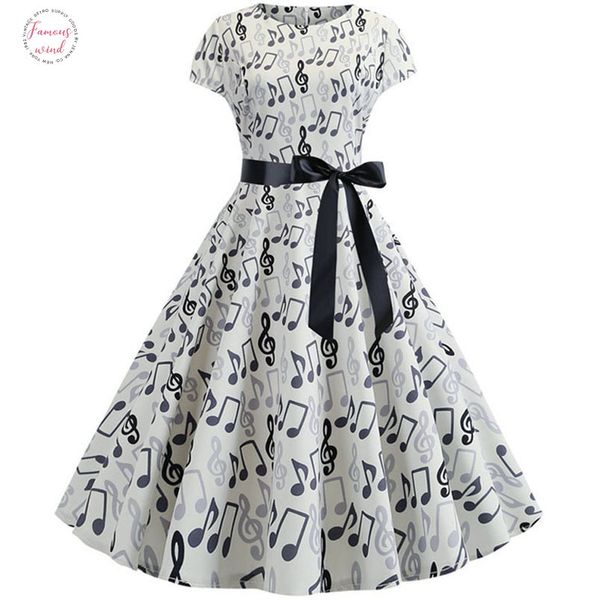 2020 women summer music knee length note print dress 50s 60s robe swing casual vintage sleeveless party dresses vestidos plus size, Black;gray
2020 women summer music knee length note print dress 50s 60s robe swing casual vintage sleeveless party dresses vestidos plus size, Black;gray