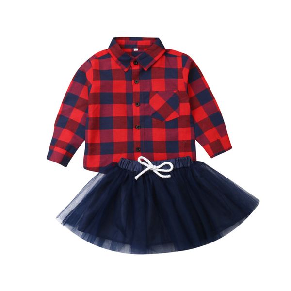 kids baby girls christmas clothes autumn sets england 2pcs long sleeve plaid shirt+tulle tutu skirts baby girl outfits 0-4y, White
kids baby girls christmas clothes autumn sets england 2pcs long sleeve plaid shirt+tulle tutu skirts baby girl outfits 0-4y, White