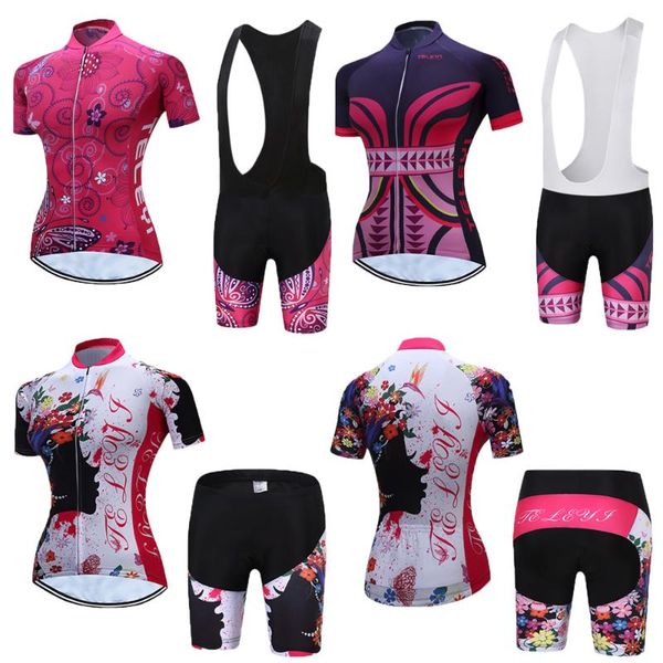 female 2020 teleyi mtb cycling clothes sets women's skinsuit mtb bike clothing triathlon suit uniform wear bicycle jerseys kits, Black;blue
female 2020 teleyi mtb cycling clothes sets women's skinsuit mtb bike clothing triathlon suit uniform wear bicycle jerseys kits, Black;blue