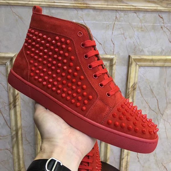 popular designer shoes studded spikes flats shoes red bottoms shoes luxury mens womens party lovers genuine leather sneakers size 36-46, Black
popular designer shoes studded spikes flats shoes red bottoms shoes luxury mens womens party lovers genuine leather sneakers size 36-46, Black