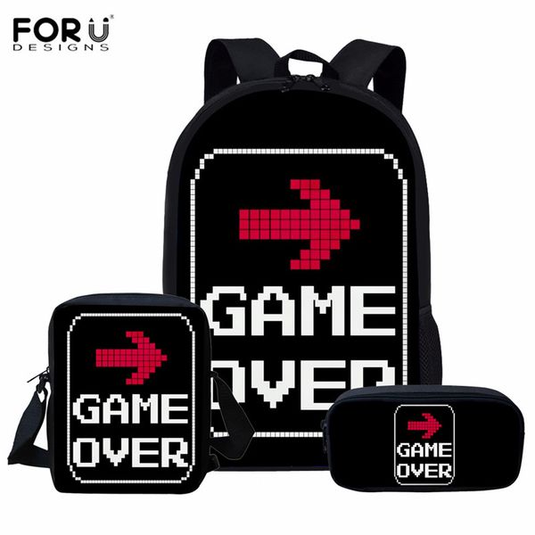 forudesigns customize school bag personality game over prints school backpack for teenage boys girls shoulder bag kids schoolbag
forudesigns customize school bag personality game over prints school backpack for teenage boys girls shoulder bag kids schoolbag