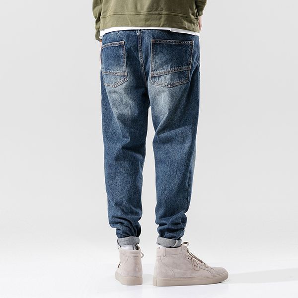 2019 autumn harem jeans men's loose and plus-sized popular brand fat dad pants versatile trend trousers autumn and winter, Blue
2019 autumn harem jeans men's loose and plus-sized popular brand fat dad pants versatile trend trousers autumn and winter, Blue