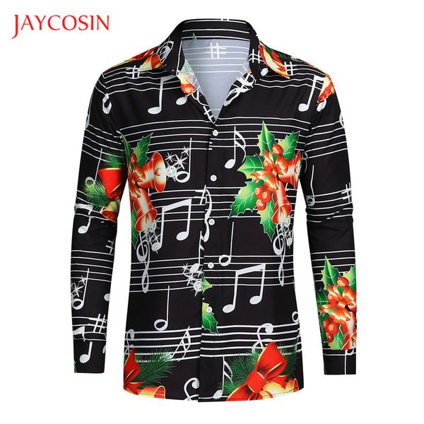 joycosin men shirt 2019 christmas new male clothes casual fashion xmaxs bell note v-neck long sleeve men party street shirt, White;black
joycosin men shirt 2019 christmas new male clothes casual fashion xmaxs bell note v-neck long sleeve men party street shirt, White;black