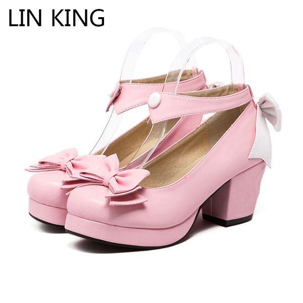 lin king fashion square heel women pumps sweet bowtie high heel platform lolita shoes ankle strap cosplay party wedding shoes, Black
lin king fashion square heel women pumps sweet bowtie high heel platform lolita shoes ankle strap cosplay party wedding shoes, Black
