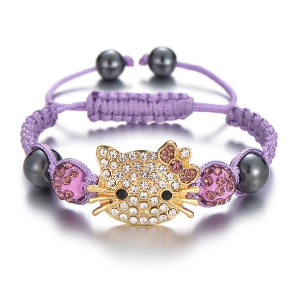 kids bracelet gifts 1pcs shambhala child cat head bracelet charm jewelry, Golden;silver
kids bracelet gifts 1pcs shambhala child cat head bracelet charm jewelry, Golden;silver