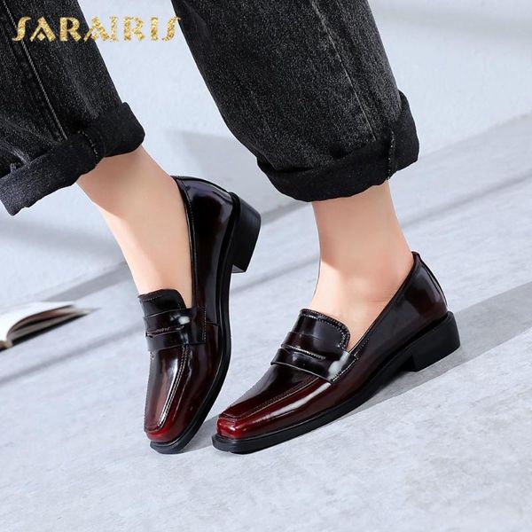 sarairis fashion patent leather square heels summer shoes woman pumps slip on spring/autumn retro pumps women shoes, Black
sarairis fashion patent leather square heels summer shoes woman pumps slip on spring/autumn retro pumps women shoes, Black