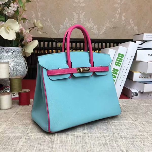 wholesale,handmade original epsom leather blue 2tones design handbag30cm,wax thread,have both gold and silver hardware,by order 10-15days 
wholesale,handmade original epsom leather blue 2tones design handbag30cm,wax thread,have both gold and silver hardware,by order 10-15days