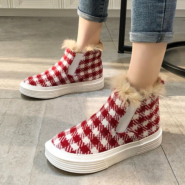 2019 new arrived ankle snow boots women winter autumn thick fur shoes for woman flat heels female comfortable novelty boot, Black
2019 new arrived ankle snow boots women winter autumn thick fur shoes for woman flat heels female comfortable novelty boot, Black