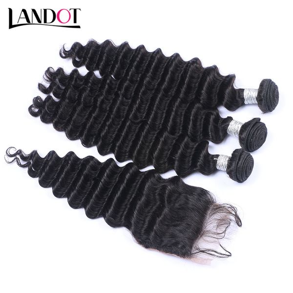 malaysian deep wave curly virgin human hair weaves 3 bundles with lace closure unprocessed remy hair extensions natural color can bleach dye, Black
malaysian deep wave curly virgin human hair weaves 3 bundles with lace closure unprocessed remy hair extensions natural color can bleach dye, Black