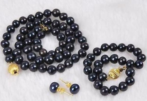 charming 8-9mm natural south seas black pearl necklace 18 inch 14k gold clasp bracelet earrings
charming 8-9mm natural south seas black pearl necklace 18 inch 14k gold clasp bracelet earrings