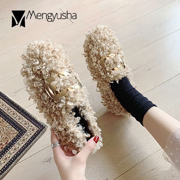 2019 new korean curl wool cotton shoes woman outside casual metal decoration slip-on moccasins round toe flats lazy espadrilles, Black
2019 new korean curl wool cotton shoes woman outside casual metal decoration slip-on moccasins round toe flats lazy espadrilles, Black