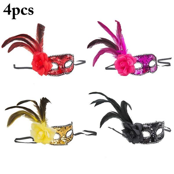4pcs diamond venetian mask venice feather flower wedding carnival party performance purple costume lady mask masquerade
4pcs diamond venetian mask venice feather flower wedding carnival party performance purple costume lady mask masquerade