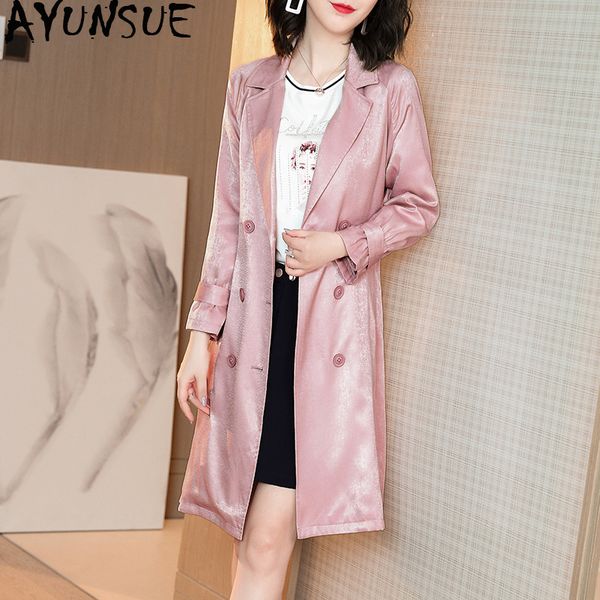 women's trench coats ayunsue windbreaker pink long coat for women elegant overcoat sobretudo feminino sjf1915203b kj4248, Tan;black
women's trench coats ayunsue windbreaker pink long coat for women elegant overcoat sobretudo feminino sjf1915203b kj4248, Tan;black