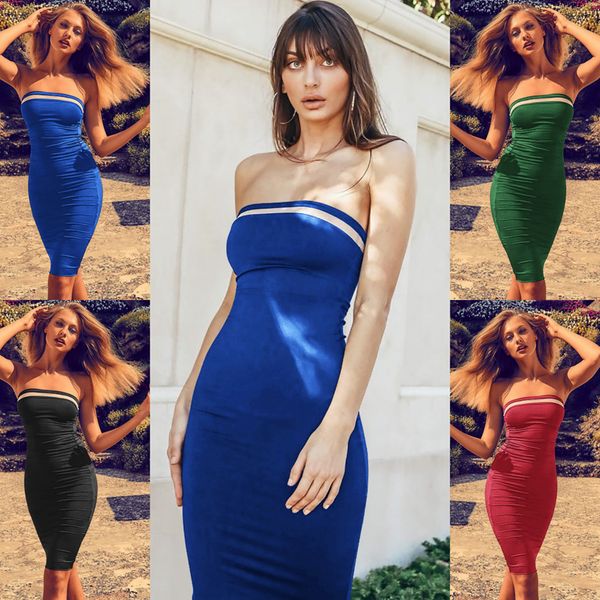 spot 2021 european spring and summer tube word collar stripe bag hip slim dress, support mixed batch, Black;gray
spot 2021 european spring and summer tube word collar stripe bag hip slim dress, support mixed batch, Black;gray