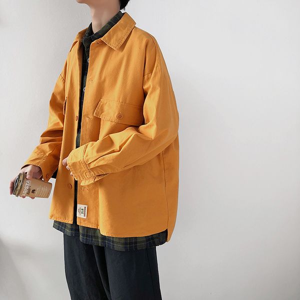 male streetwear hip hop fashion shirt style coat spring autumn outerwear men loose casual cargo jacket, Black;brown
male streetwear hip hop fashion shirt style coat spring autumn outerwear men loose casual cargo jacket, Black;brown