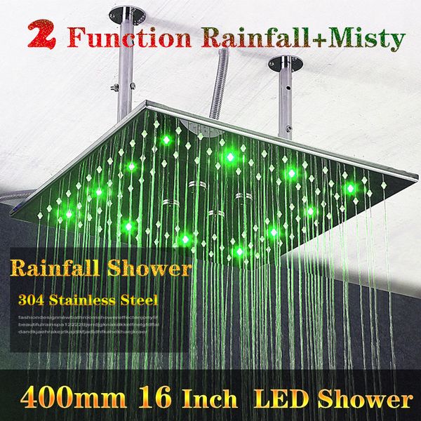 luxury shower ceiling mounted square led showerheads 16 inches big size 400x400 bathroom rain mist shower head multi functions
luxury shower ceiling mounted square led showerheads 16 inches big size 400x400 bathroom rain mist shower head multi functions