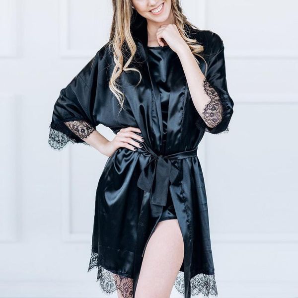 2020 women bathrobe spring summer night robe long satin silk lace sleepwear pajamas plus size wimen sleep beach spa night, Black;red
2020 women bathrobe spring summer night robe long satin silk lace sleepwear pajamas plus size wimen sleep beach spa night, Black;red