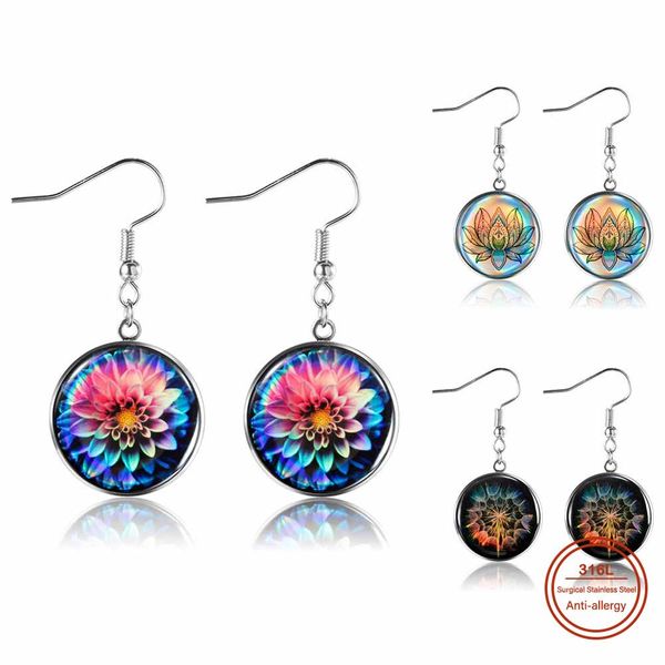 simple colorful fantasy flower drop earrings for women vintage trendy european long statement earrings fashion jewelry, Silver
simple colorful fantasy flower drop earrings for women vintage trendy european long statement earrings fashion jewelry, Silver
