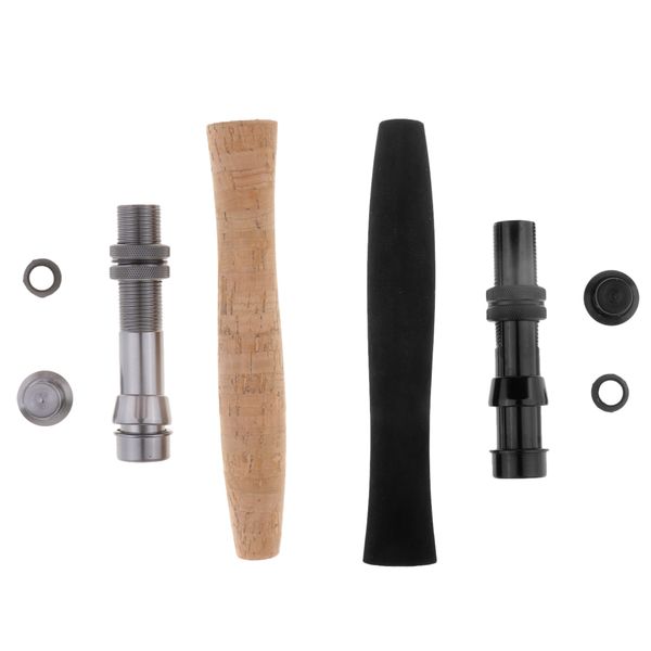 2 set fly fishing rod handle cork/eva grip and reel seat replacement part for rod repair
2 set fly fishing rod handle cork/eva grip and reel seat replacement part for rod repair