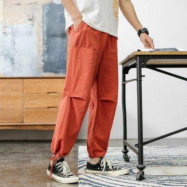 ropa de hombre 2020 new summer simple cotton linen nine points casual pants men's sports beam feet trousers men's clothing, Black
ropa de hombre 2020 new summer simple cotton linen nine points casual pants men's sports beam feet trousers men's clothing, Black