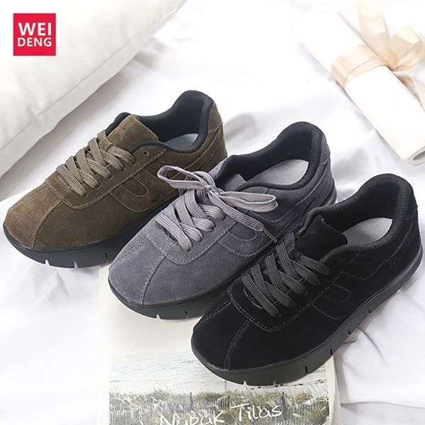 weideng women cow suede lumbar vertebra correction shoes men walking shoes couple uniex loafers lace up non silp plus size, Black
weideng women cow suede lumbar vertebra correction shoes men walking shoes couple uniex loafers lace up non silp plus size, Black