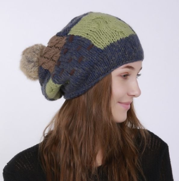 winter patch nails old rabbit fur ball wool hat 2019 new hand-woven single layer warm casual outdoor knitted hat wholesale, Blue;gray
winter patch nails old rabbit fur ball wool hat 2019 new hand-woven single layer warm casual outdoor knitted hat wholesale, Blue;gray