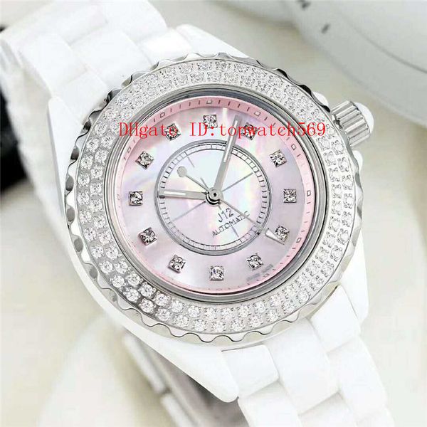 h5514 watch full ceramic ladies watch women diamond watch swiss automatic 28800 vph mother-of-pearl dial sapphire diamond bezel, Slivery;brown
h5514 watch full ceramic ladies watch women diamond watch swiss automatic 28800 vph mother-of-pearl dial sapphire diamond bezel, Slivery;brown